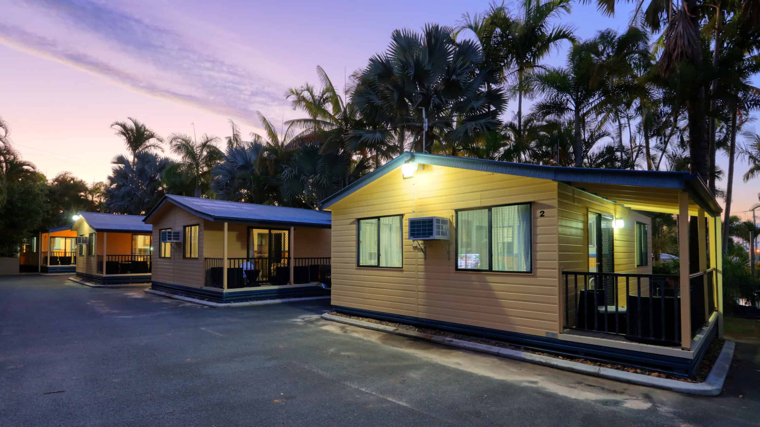 Four Chalet Cabins at Rainbow Beach Holiday Village
